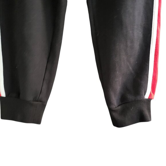 Victoria Secret Pink OSU Joggers Black Striped Fleece Womens Large Ohio State - Picture 3 of 6